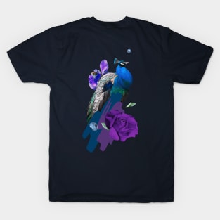 The blue peacock T-Shirt